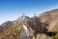 Beautiful Great Wall of China under blue sky Royalty Free Stock Photo