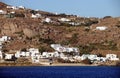 Mykonos seaside and traditional Greek bulidings Royalty Free Stock Photo