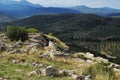 Beautiful greek landscape. Mycenae, Greece