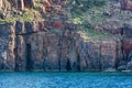 Beautiful greek nature with giant rocks, Milos island, Cyclades, Greece