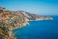 Beautiful greek seascape at sunny day Royalty Free Stock Photo