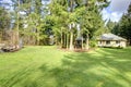 Beautiful green backyard Royalty Free Stock Photo