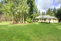 Beautiful green backyard Royalty Free Stock Photo