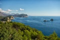 Beautiful coast view, Adriatic sea, Montenegro. Royalty Free Stock Photo