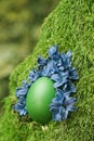 Beautiful green Easter egg