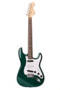 Beautiful green electric guitar isolated Royalty Free Stock Photo