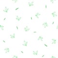 Beautiful Green Floral Leaf Seamless Pattern Background Wallpaper Royalty Free Stock Photo