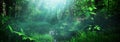Beautiful green forest panorama background Royalty Free Stock Photo