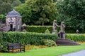 Beautiful green gardens of Pollok Country Park, Glasgow, Scotland, UK Royalty Free Stock Photo