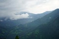 Beautiful green mountain Range view from Lungchok East Sikkim