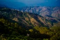 Beautiful Green Mountains and valleys of Lansdowne in the district of Garhwal, Uttarakhand. Lansdown Beautiful Hills. The beauty Royalty Free Stock Photo