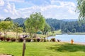 Beautiful green park of Ruidoso Royalty Free Stock Photo