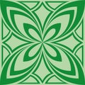 Beautiful green pattern, background bright green, patterned pattern, flower, can be used for cards