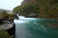 The beautiful green of the Petrohue waterfall, Chile