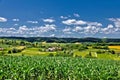 Beautiful green scenery landscape in spring time II