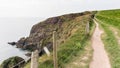 The beautiful green shorelines of Ireland during spring time