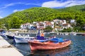 Beautiful Neo Klima village. North Sporades of Greece