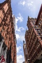 Beautiful Green Street in Manhattan with old houses, New York Royalty Free Stock Photo