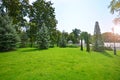 Beautiful green summer city park Royalty Free Stock Photo