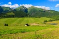 Beautiful green summer landscape of Tatra Mountains in Zdiar village, Slovakia Royalty Free Stock Photo