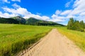 Beautiful green summer landscape of Tatra Mountains in Zdiar village, Slovakia Royalty Free Stock Photo