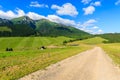 Beautiful green summer landscape of Tatra Mountains in Zdiar village, Slovakia Royalty Free Stock Photo