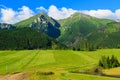 Beautiful green summer landscape of Tatra Mountains in Zdiar village, Slovakia Royalty Free Stock Photo