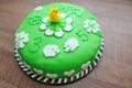 Beautiful green tasty cake
