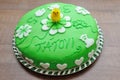 Beautiful green tasty cake