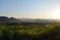 Beautiful green view on the mountain Royalty Free Stock Photo