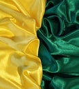 Beautiful green, yellow, folds, with drapery background, picture, original background for postcards Royalty Free Stock Photo