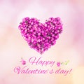 Beautiful greeting card Happy Valentines Day