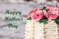Beautiful greeting card mother's day