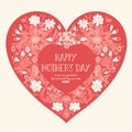 Mother\'s Day wishing card or greeting card for Happy Mothers day ai generative