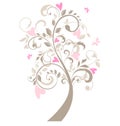 Beautiful greeting card with tree