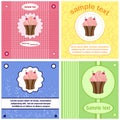 Beautiful greeting labels, cards