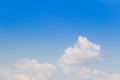 Beautiful a group of cloud in the blue sky background. Royalty Free Stock Photo