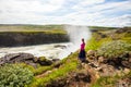 Beautiful Gullfoss waterfall in Iceland. Royalty Free Stock Photo