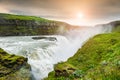 Beautiful Gullfoss waterfall. Iceland Royalty Free Stock Photo