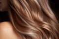 Beautiful hair texture background. Generative Ai
