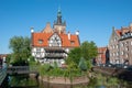 Beautiful half-timbered house in Gdansk, Poland