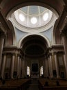 Beautiful hall and ceiling of the Catholic Church