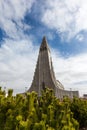 Beautiful Hallgrimskirkja church in Reykjavik, Iceland