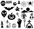 Beautiful halloween background seamless pattern drawing.