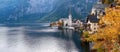 Beautiful Hallstatt town and Hallstattersee in Austria Royalty Free Stock Photo