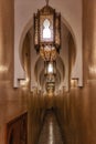 Beautiful hallway corridor Morocco architecture style Royalty Free Stock Photo