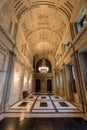 Beautiful hallway in the Paleis op de Dam, the Royal Palace, located in downtown Amsterdam