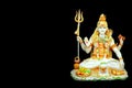 Beautiful hand carved marble statue of hindu god, lord shiva Royalty Free Stock Photo