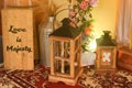 Beautiful hand crafted lantern with theme rustic for decoration and interior