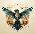Beautiful Hand-Drawn Bird Illustrations: Vector Art for Your Projects Royalty Free Stock Photo